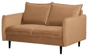 Barna bársony kanapé 138 cm Juli – Ropez