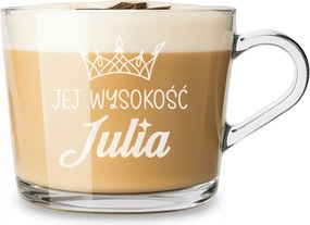 Gravírozott bögre Csésze Felirat Logo 450ml Nőnapi ajándék