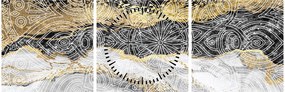 Kép - Mandala márványból (órával) (90x30 cm)