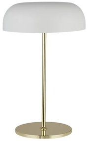 Searchlight EU60707WH - Asztali lámpa HANOVER 2xE14/7W/230V fehér/arany