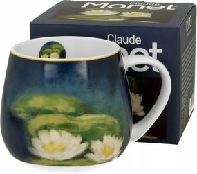 Bögre hordó 430ml Monet Nenufars porcelán ajándék művészet virágok kép