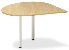 Irodai asztal 120 x 120 cm, ProOffice A, bal, vadkörte