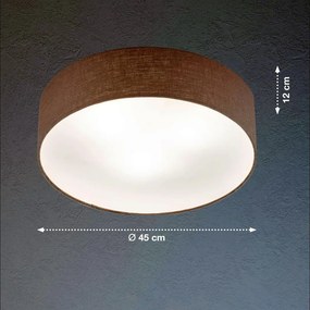 FISCHER&HONSEL 21258 MAAT Ernyős Mennyezeti Lámpa Szürke E14 IP20