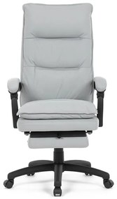 Irodai Forgószék Szinkronmechanizmussal, Ezüst Szövet Kárpittal KA-Y350 SIL