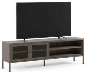Szürke fém TV-állvány 160x50x35 cm Fayna – Marckeric