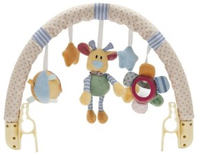 Baby Mix Virágok, mackó és csillagok gyerek játékbabakocsihoz, 80 cm