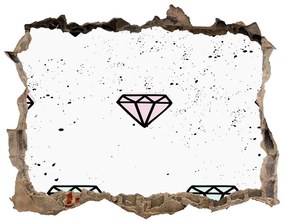 3d-s lyuk vizuális effektusok matrica Gyémánt nd-k-77866968