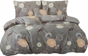 Ágyneműhuzat 200x220 Pamut Szatén Ágyneműhuzat Garnitúra 2 Párnahuzat Virágok