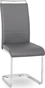 Szék szürke színben, műbőr kárpitozással. LOCA