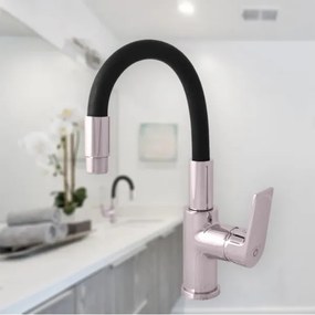 RAV Slezák CO119.0/15 - COLORADO 25 cm mosogató csaptelep fekete/fényes króm