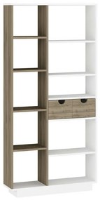 Luma White and Walnut könyvtár