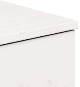 Éjjeli asztal 2 pcs Fehér 37 x 35 x 18.5 cm Tömör fenyőfa