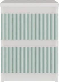 MIX M2 ARTEO éjjeliszekrény, 30x40x30 cm, fehér-mentazöld