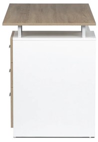 Irodai asztal 3218 SON, fehér és sonoma tölgy