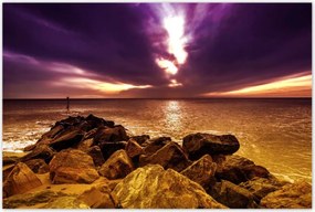 Poszterek 120x80 Lila ég Tenger