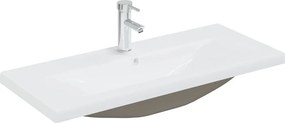 vidaXL fehér kerámia beépíthető mosdókagyló csapteleppel 91x39x18 cm