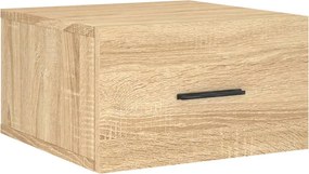 vidaXL sonoma tölgy színű falra szerelhető éjjeliszekrény 35x35x20 cm