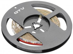 LED szalag 2835, 300 LED/5 fm, semleges fehér, 6W/fm, 33W/5fm , 8mm , 5fm/tekercs, 12V, IP65, 700lm/m N