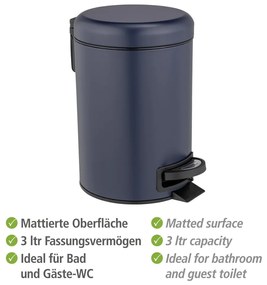 Acél pedálos szemetes 3 l Leman – Wenko