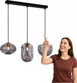 Függőlámpa Hatella PND-112038-3-BRO+SG Italux