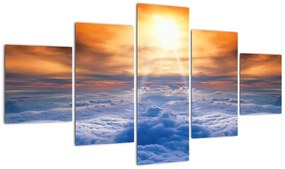 Modern kép - nap a felhők felett (125x70cm)