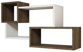 AFRO fali polc 51x90,6 cm fehér/barna