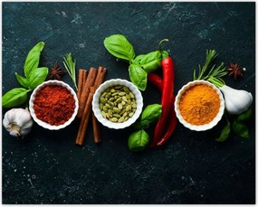 Poszterek 50x40 Egészséges konyha Fűszerek
