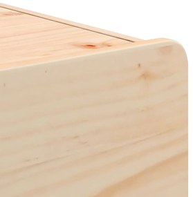 Éjjeli asztal fiókkal 2 pcs Barna 39 x 34 x 33 cm Tömör fenyőfa