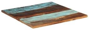 vidaXL négyszögű tömör újrahasznosított fa asztallap 80x80 cm 25-27 mm