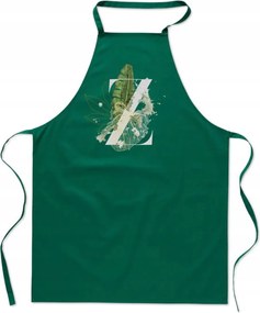 Konyhai Kötény zöld Betű Zsuzsa névvel Genzie FA_396_z