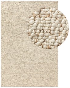 Wool Rug Patch Brown 120x170 cm