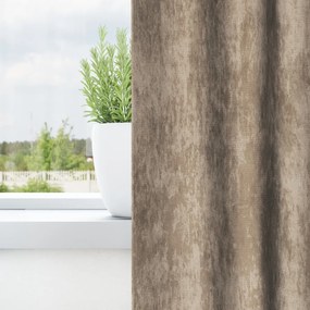 bársony függöny 2 db hurokkal Champagne 225x140 cm