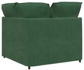 dzsungel zöld moduláris kanapé sarokmodul párnákkal 100 cm
