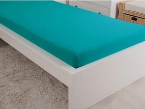 4Home Ideal jersey lepedő zöld türkiz, 160 x 200 cm