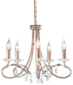 Elstead Lighting CHRISTINA CRT5-SILVER-GOLD Csillár 5x60W/E14