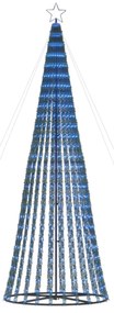 kék LED karácsonyfa 688 LED 300 cm