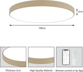 Brilagi-LED fényerőszabályozható POOL SMART LED/128 W/230 V 100 cm bézs Wi-Fi Tuya+távirányító