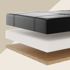 Deuba Tároló pad csuklós fedéllel 115x38x38 cm - fekete