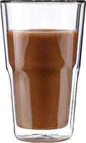 HOT & COLD duplafalú üvegpohár 350ml