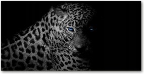 Fotótapéta falra edzett üveg Leopárd 140x70