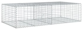 horganyzott vas gabion kosár fedéllel 200 x 100 x 50 cm