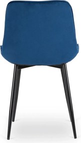 CHRIS szék sötétkék bársony