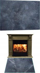 Kandalló Alatti Üveg Edzett Üveg Állvány Méret 52x45cm Grafika Kő