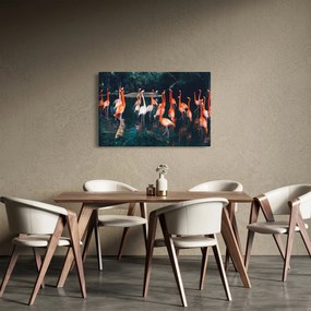 Flamingók csordája (90x60 cm)