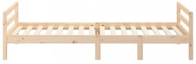 tömör fenyő ágykeret matrac nélkül 80 x 200 cm