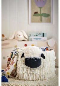 Fehér textil játéktároló kosár 40x25x30 cm Dolly – Bloomingville Mini