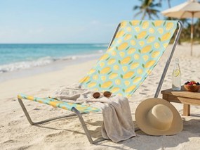 Összecsukható strandnyugágy SAND LEMON, színes kivitel