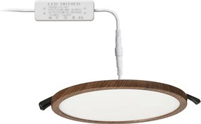 RENDL HUE R 17 süllyesztett lámpa dekoratív sötét dió 230V LED 18W 3000K