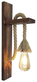 AHSAP fali lámpa 1xE27/40W/230V fenyő/dió