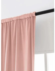 Sötétítő függöny VELVET 140x250 cm, rózsaszín Felfüggesztés: Fém gyűrűk